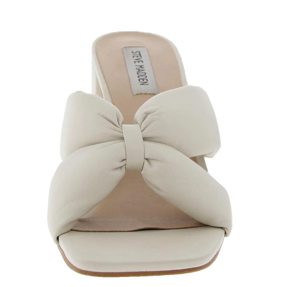 AVI Womens Padded Insole Leather Block Heel