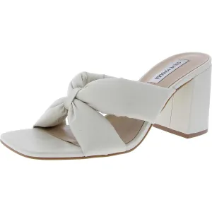 AVI Womens Padded Insole Leather Block Heel