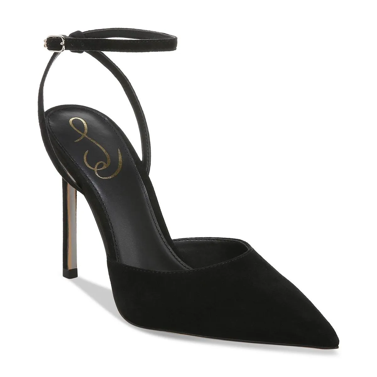 Avril Womens Buckle Ankle Strap Pumps