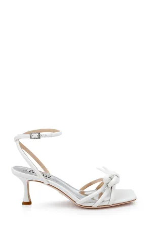 Badgley Mischka Loyalty MP7223 Women 5.5 Kitten Heel Knot Detail Sandals ZPO1214