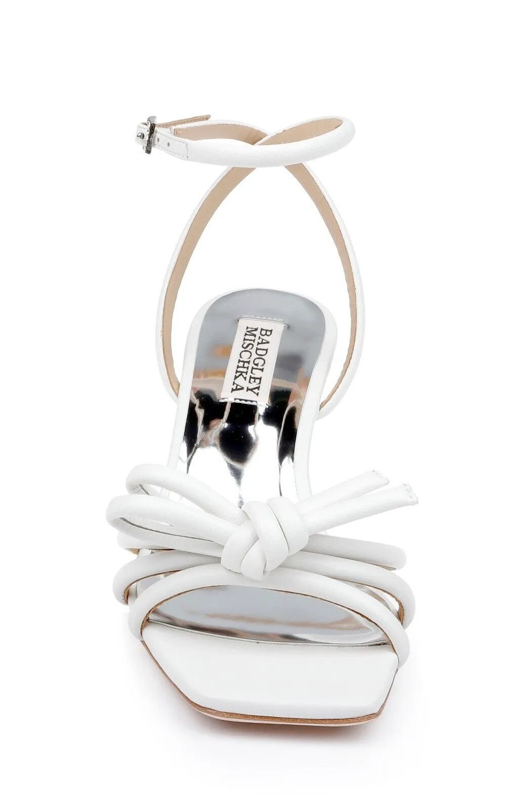 Badgley Mischka Loyalty MP7223 Women 5.5 Kitten Heel Knot Detail Sandals ZPO1214
