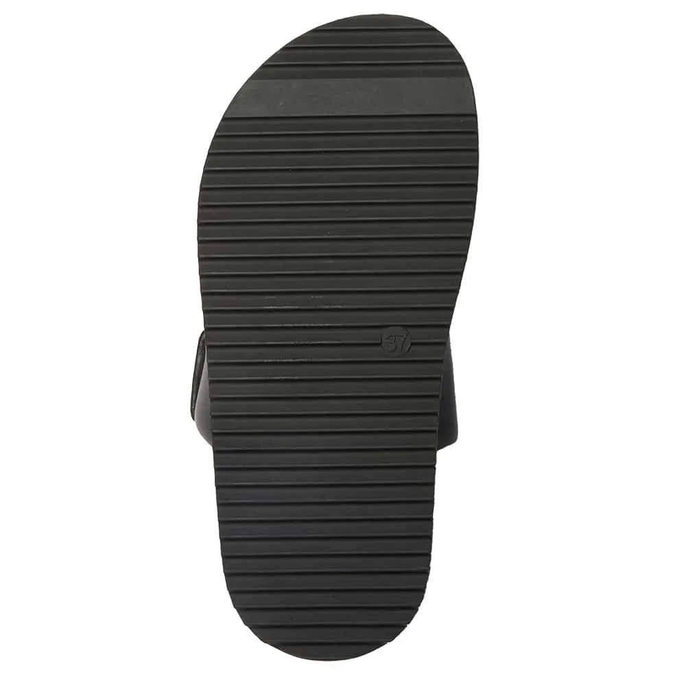 Bahamas Slide in Black Smooth
