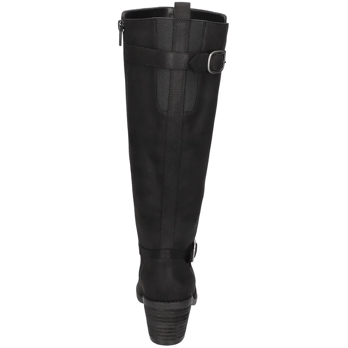 Baina Womens Faux Suede Side Zip Knee-High Boots