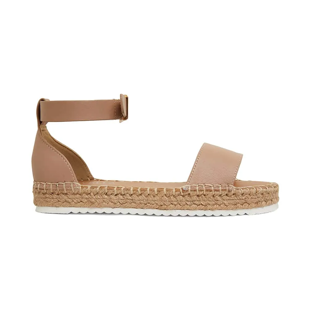 Ballad Espadrille in Nude Leather