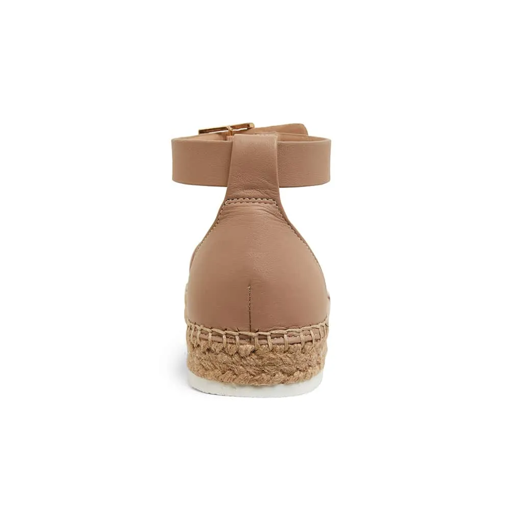 Ballad Espadrille in Nude Leather