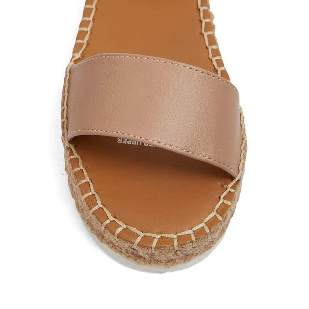 Ballad Espadrille in Nude Leather