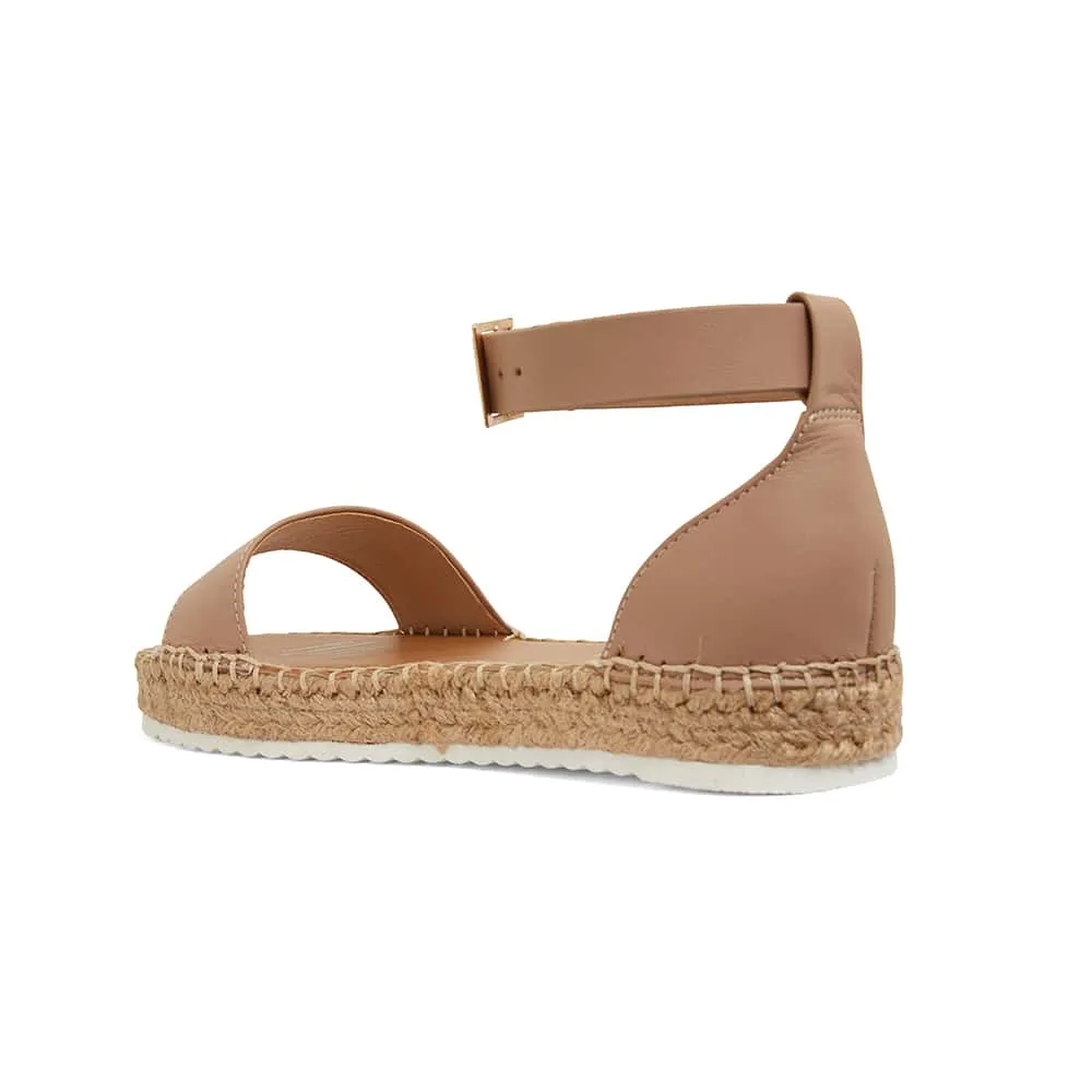 Ballad Espadrille in Nude Leather
