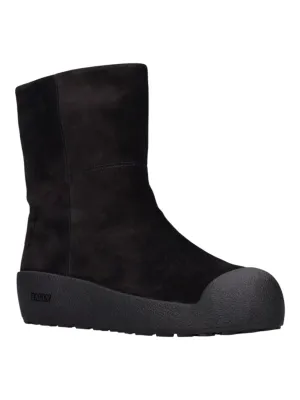 Bally GSTAAD 6302964 Women's Black Suede Leather Shirling Lined Boots