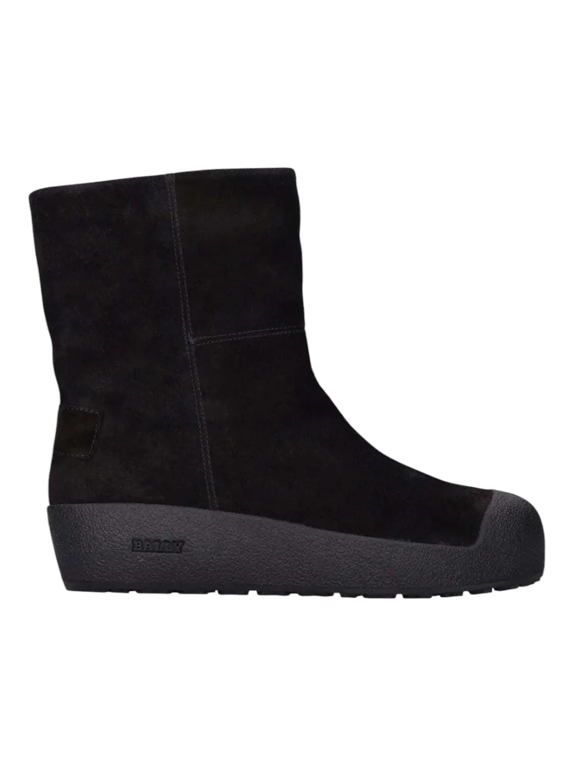 Bally GSTAAD 6302964 Women's Black Suede Leather Shirling Lined Boots