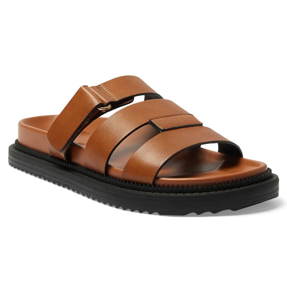 Balmoral Sandal in Tan Smooth