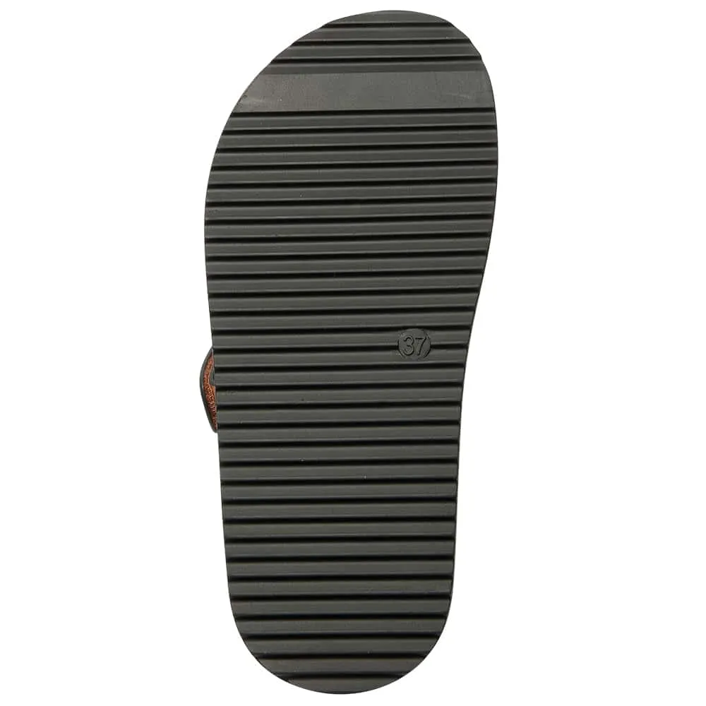 Balmoral Sandal in Tan Smooth
