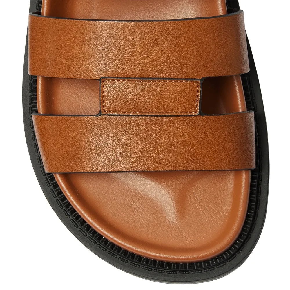 Balmoral Sandal in Tan Smooth