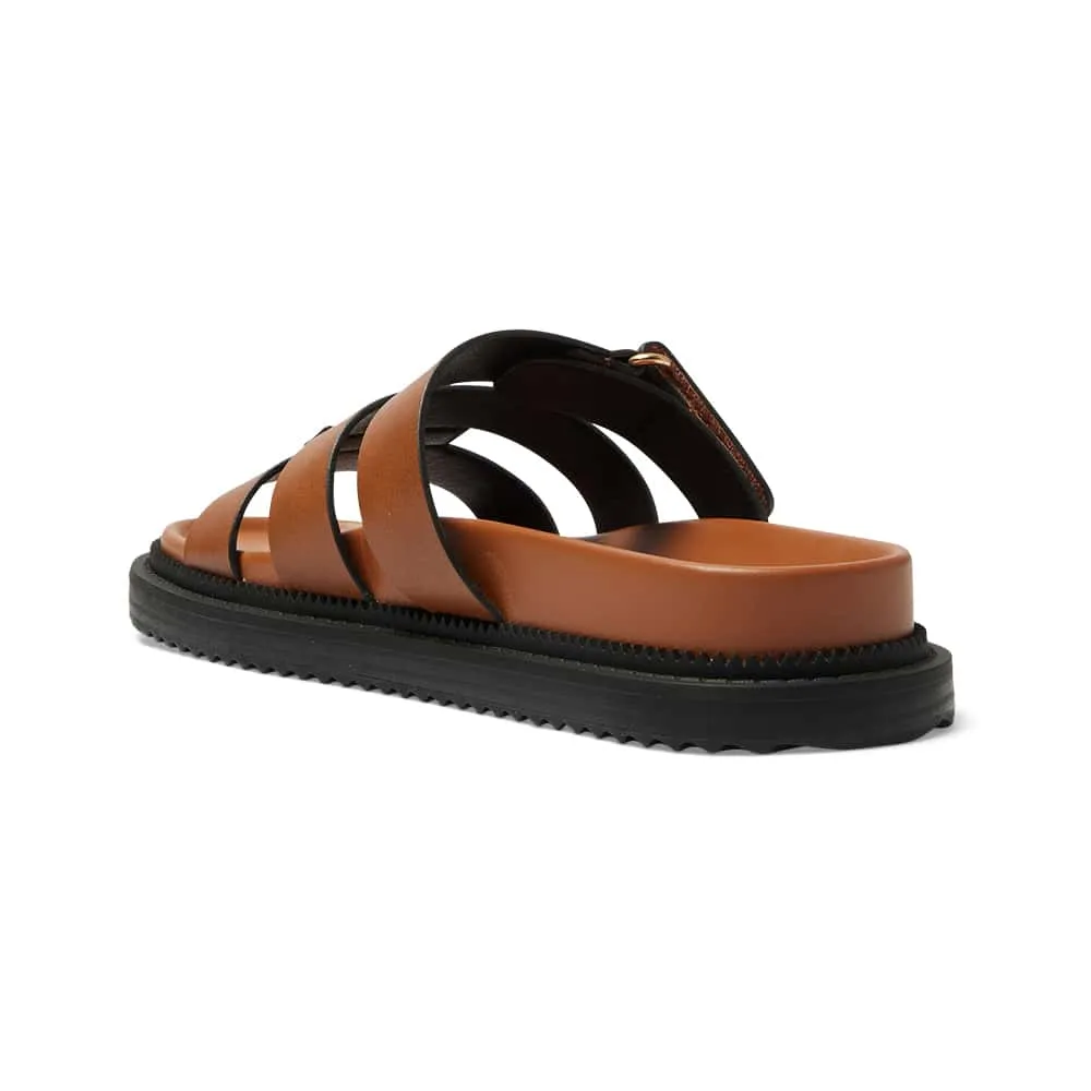 Balmoral Sandal in Tan Smooth
