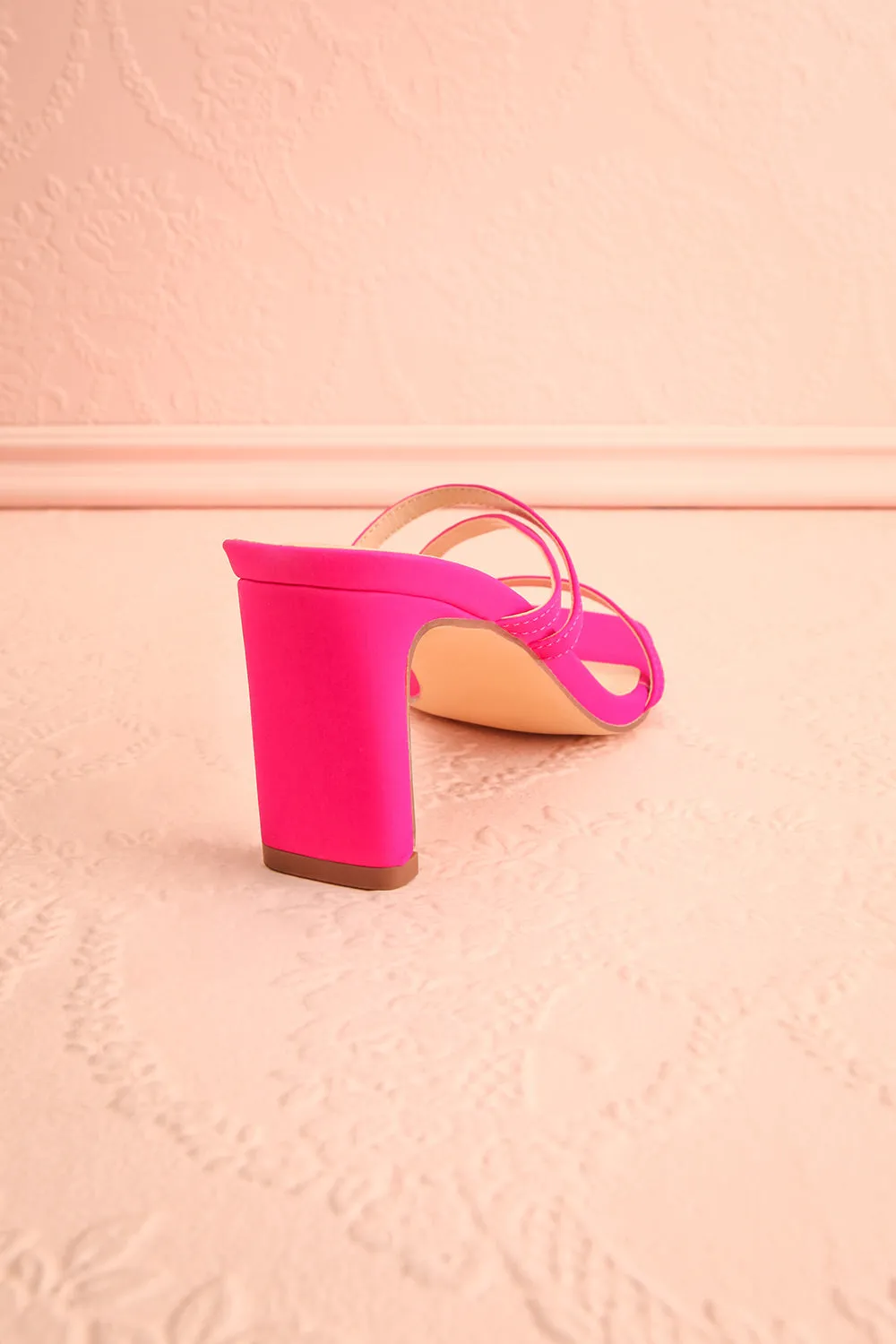 Baobab Fuchsia | Strappy Mid Heel Sandals
