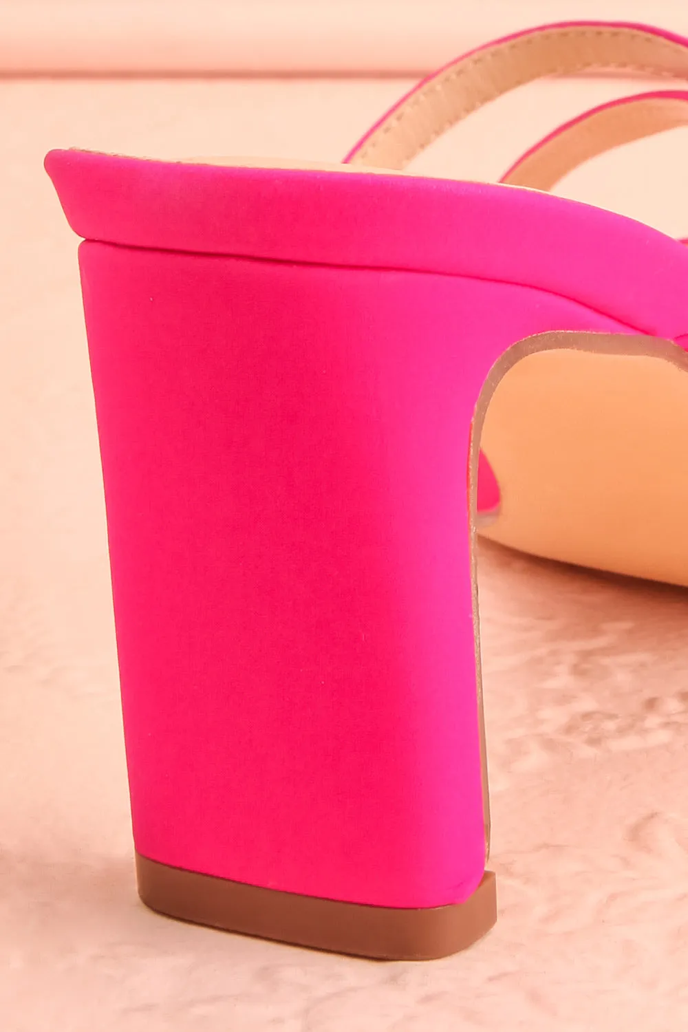 Baobab Fuchsia | Strappy Mid Heel Sandals