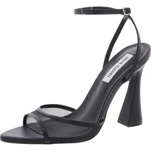 Beki Womens Leather Mesh Inset Ankle Strap