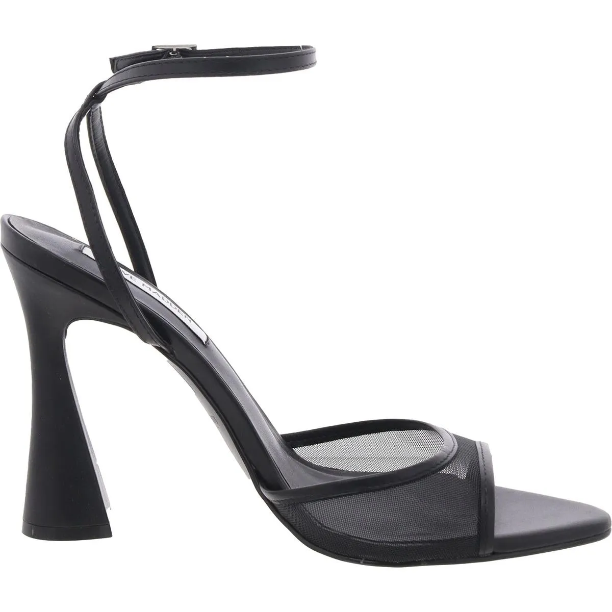 Beki Womens Leather Mesh Inset Ankle Strap