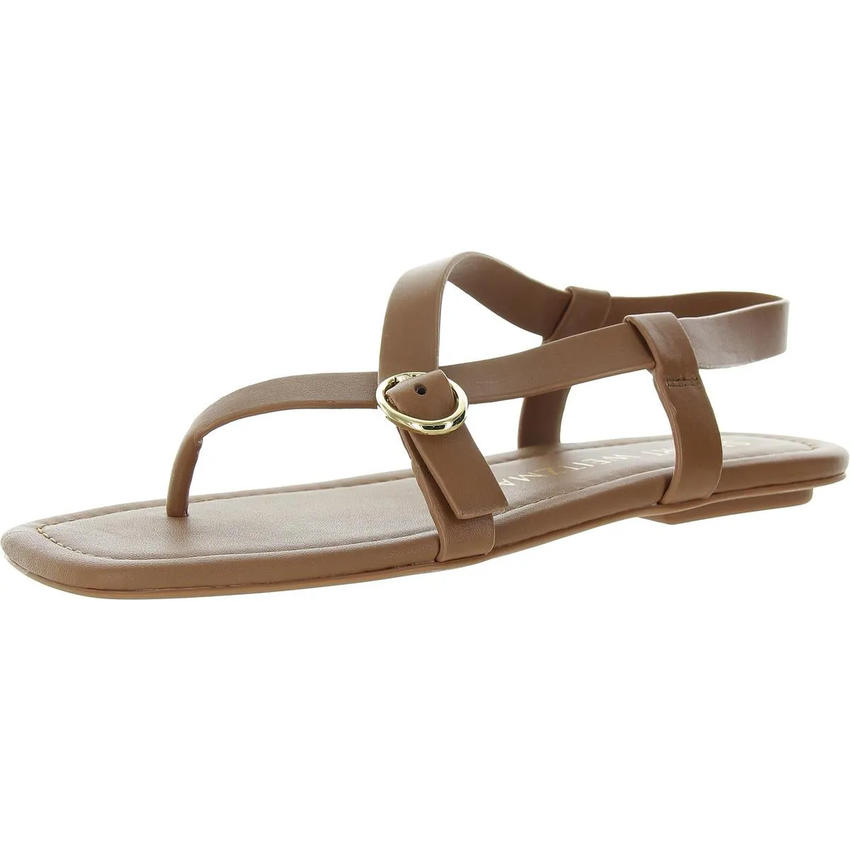 Benni Womens Buckle Leather Slingback Sandals