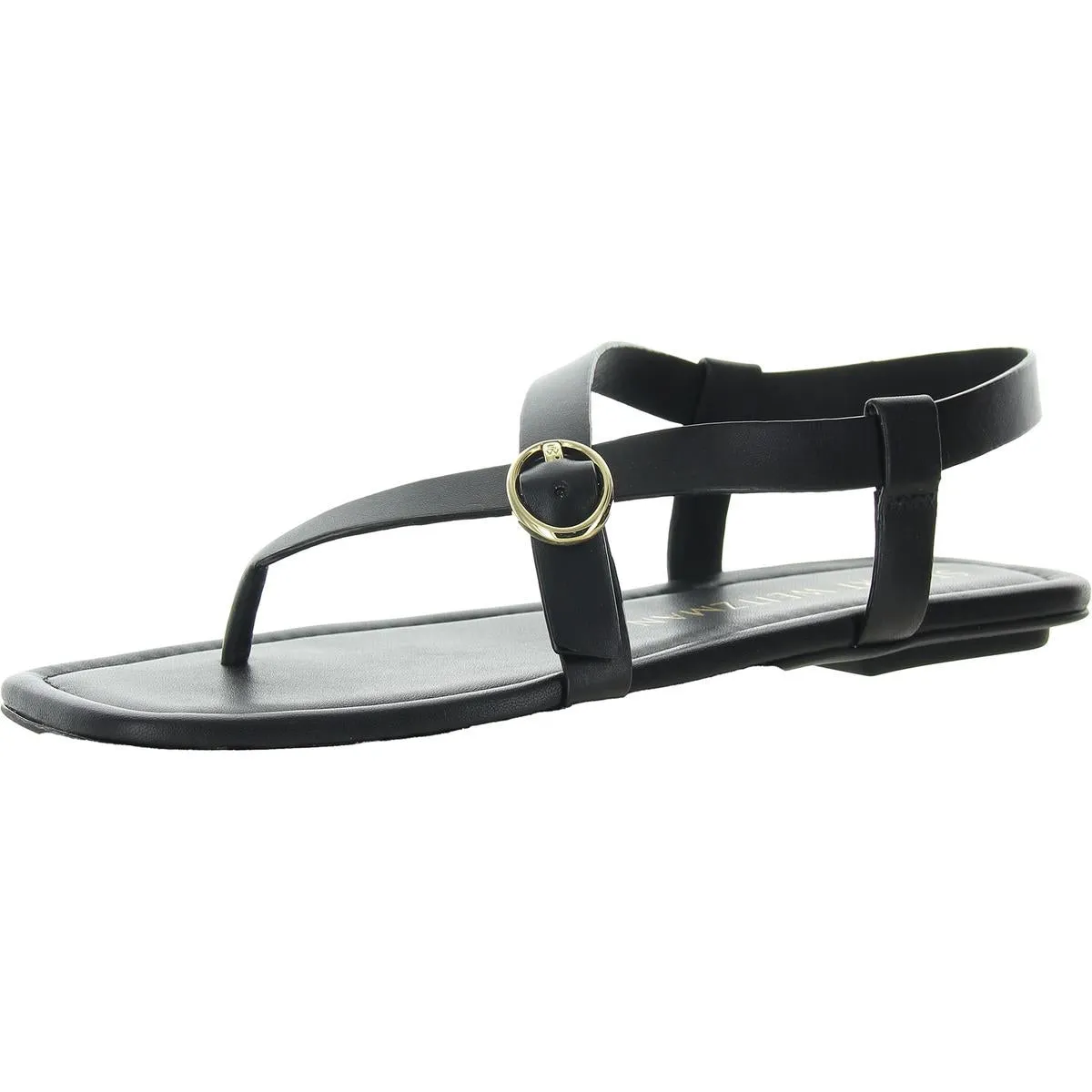 Benni Womens Buckle Leather Slingback Sandals