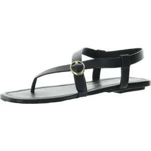 Benni Womens Buckle Leather Slingback Sandals