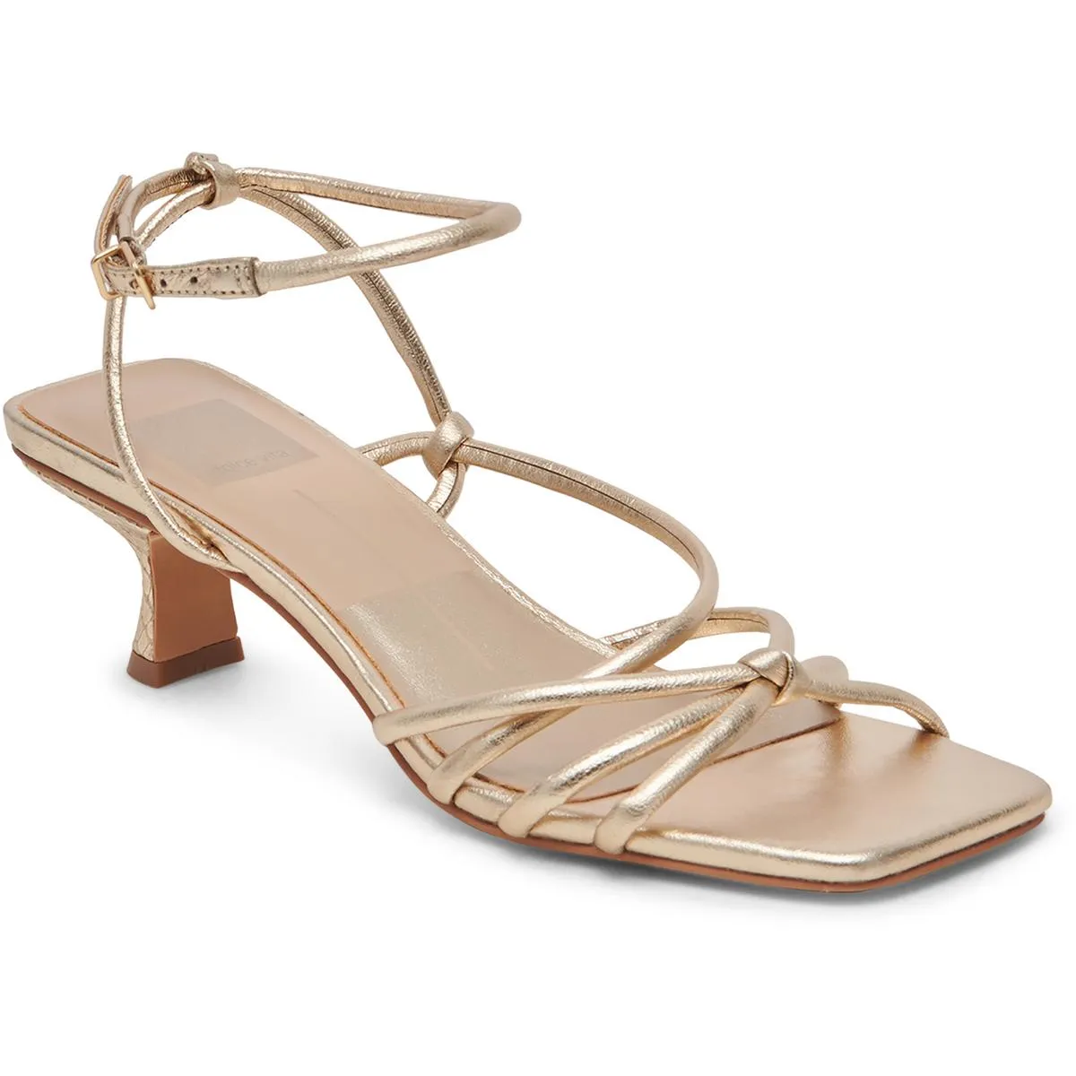 Bev Womens Adjustable Leather Heels