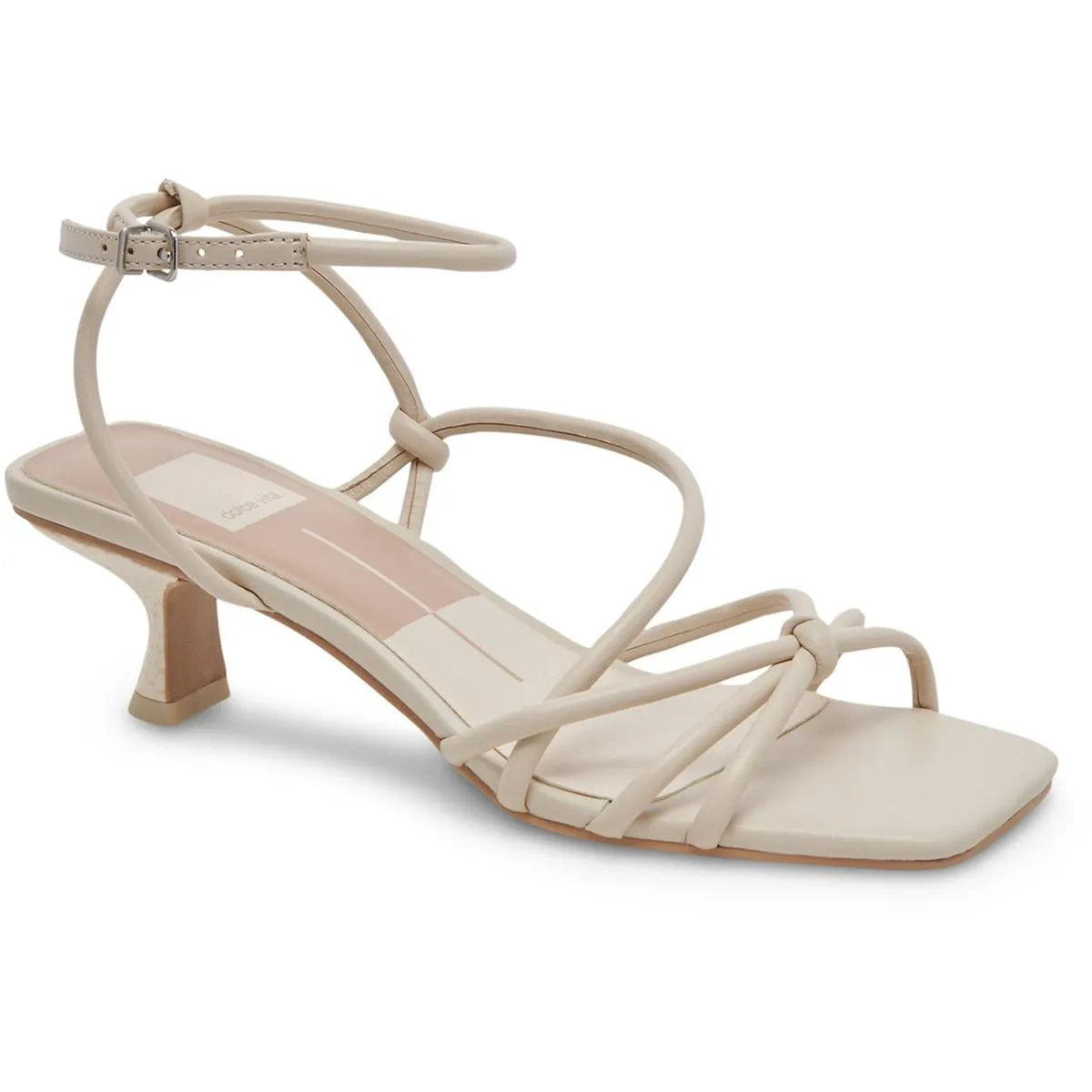 Bev Womens Adjustable Leather Heels