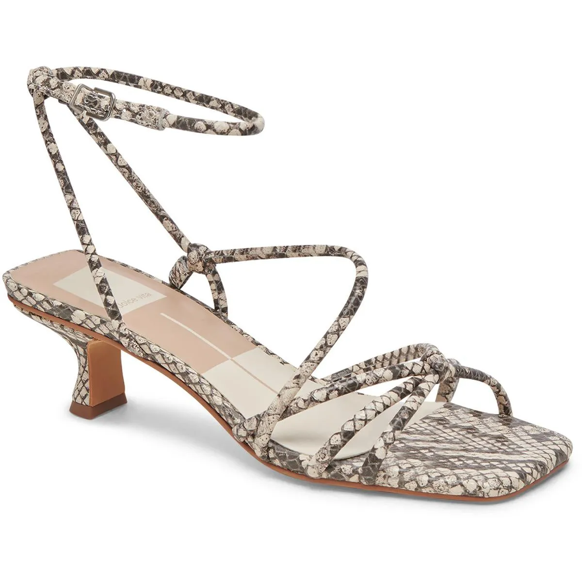Bev Womens Adjustable Leather Heels
