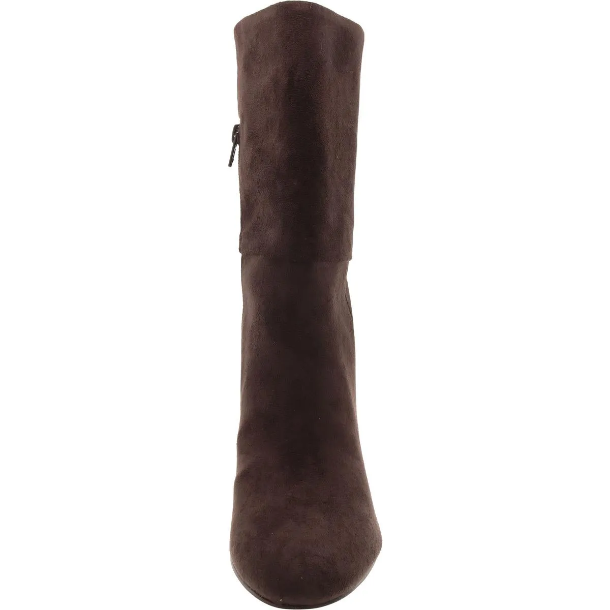 Billow Womens Block Heel Zipper Mid-Calf Boots