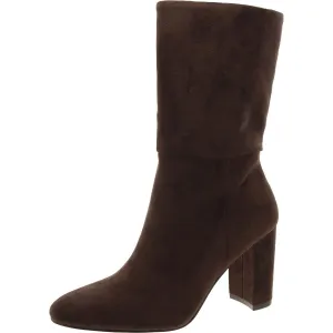 Billow Womens Block Heel Zipper Mid-Calf Boots