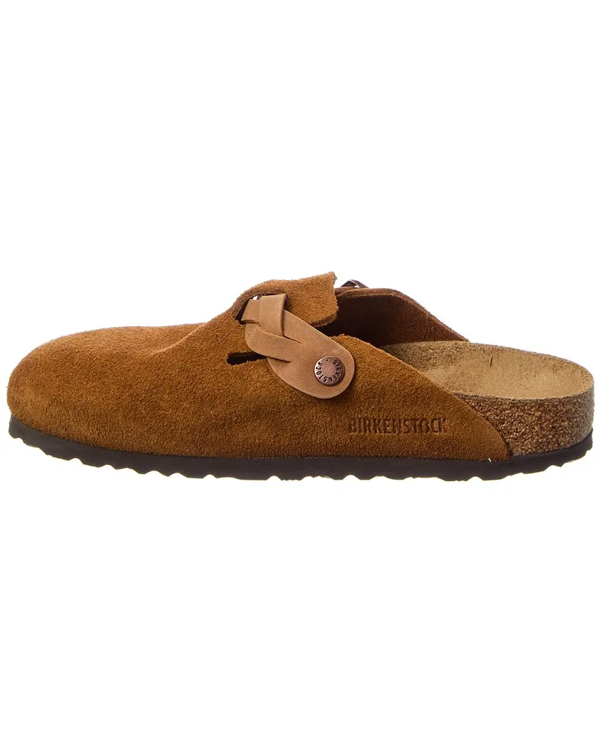 Birkenstock Boston Braided Narrow Suede Clog