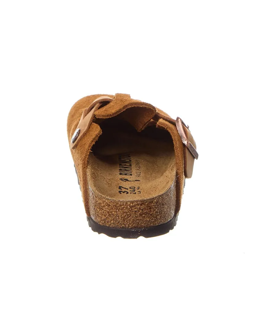 Birkenstock Boston Braided Narrow Suede Clog