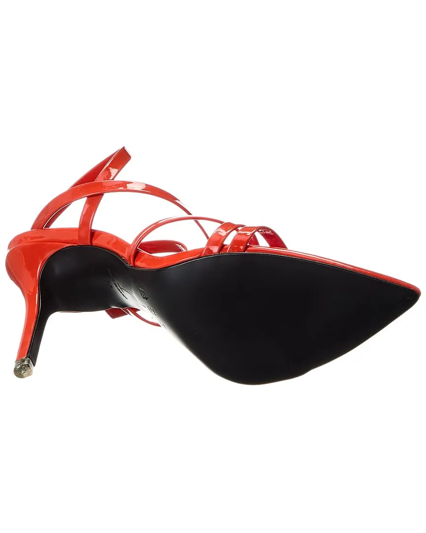 Black Suede Studio Kimora Patent Sandal