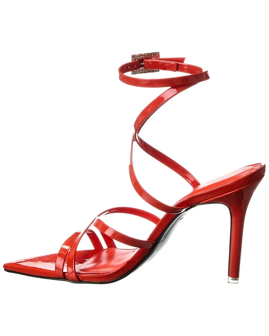 Black Suede Studio Kimora Patent Sandal