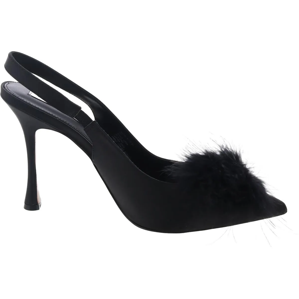 Blythe Womens Embellished Satin Slingback Heels