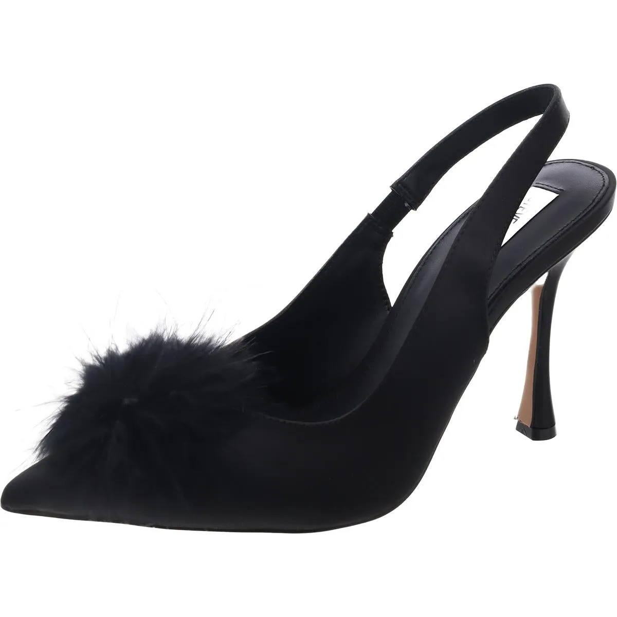 Blythe Womens Embellished Satin Slingback Heels