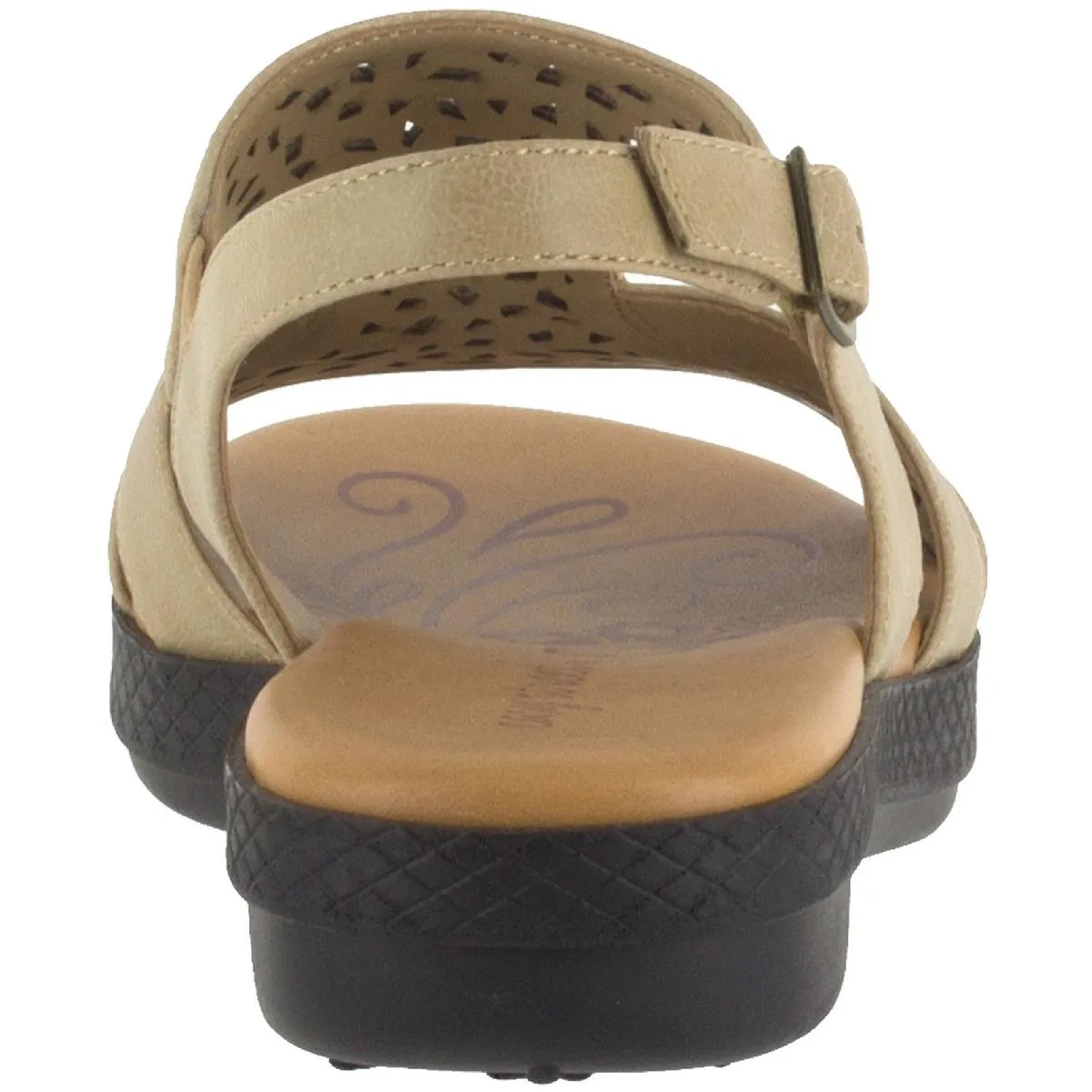 Bolt Womens Faux Leather Perforated Sport Sandals