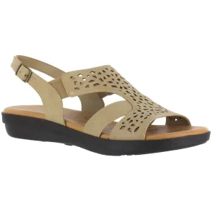Bolt Womens Faux Leather Perforated Sport Sandals