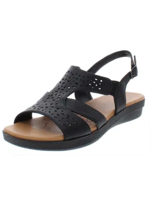 Bolt Womens Open-Toe Padded Insole Slingback Sandals