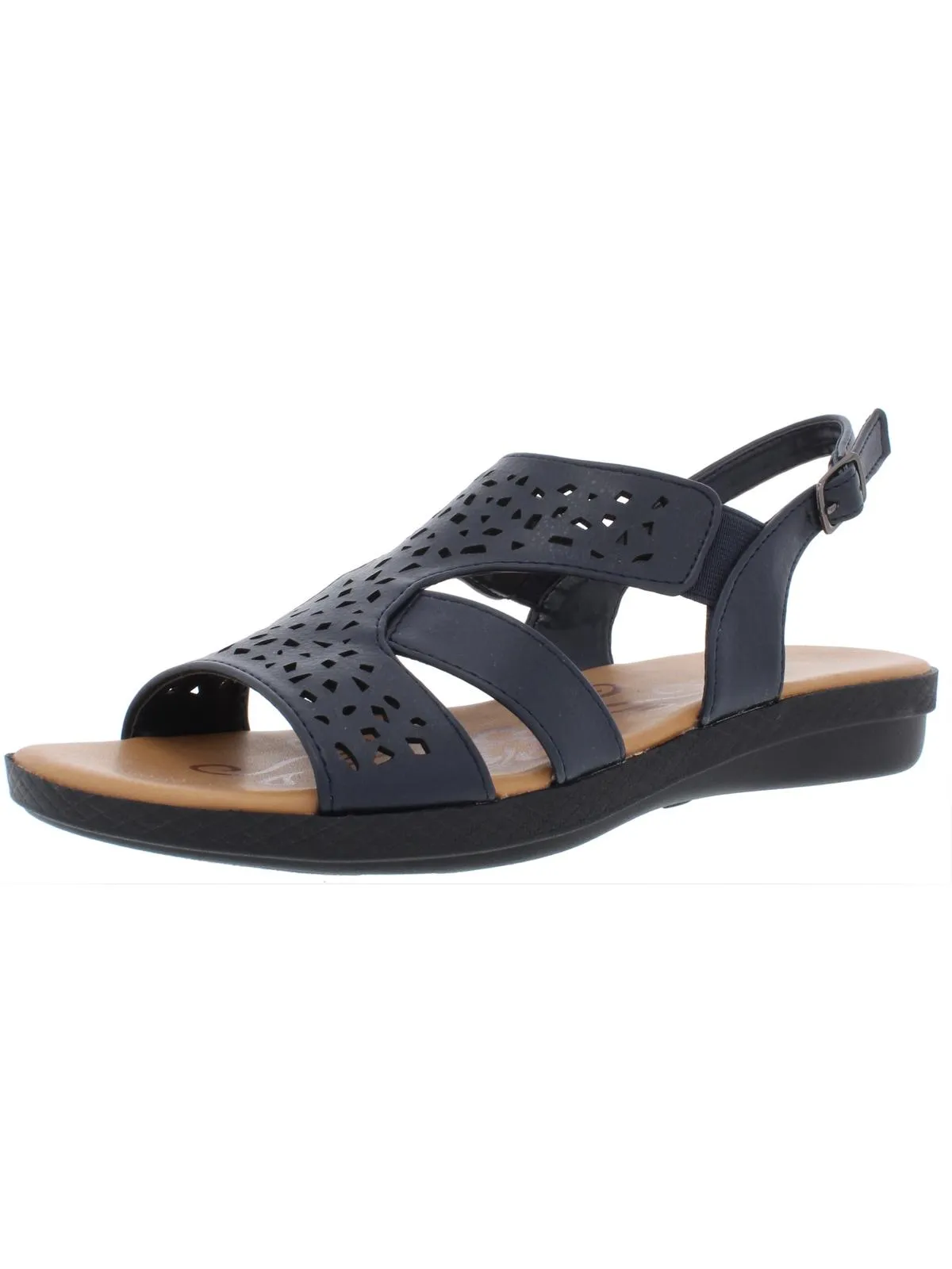 Bolt Womens Open-Toe Padded Insole Slingback Sandals