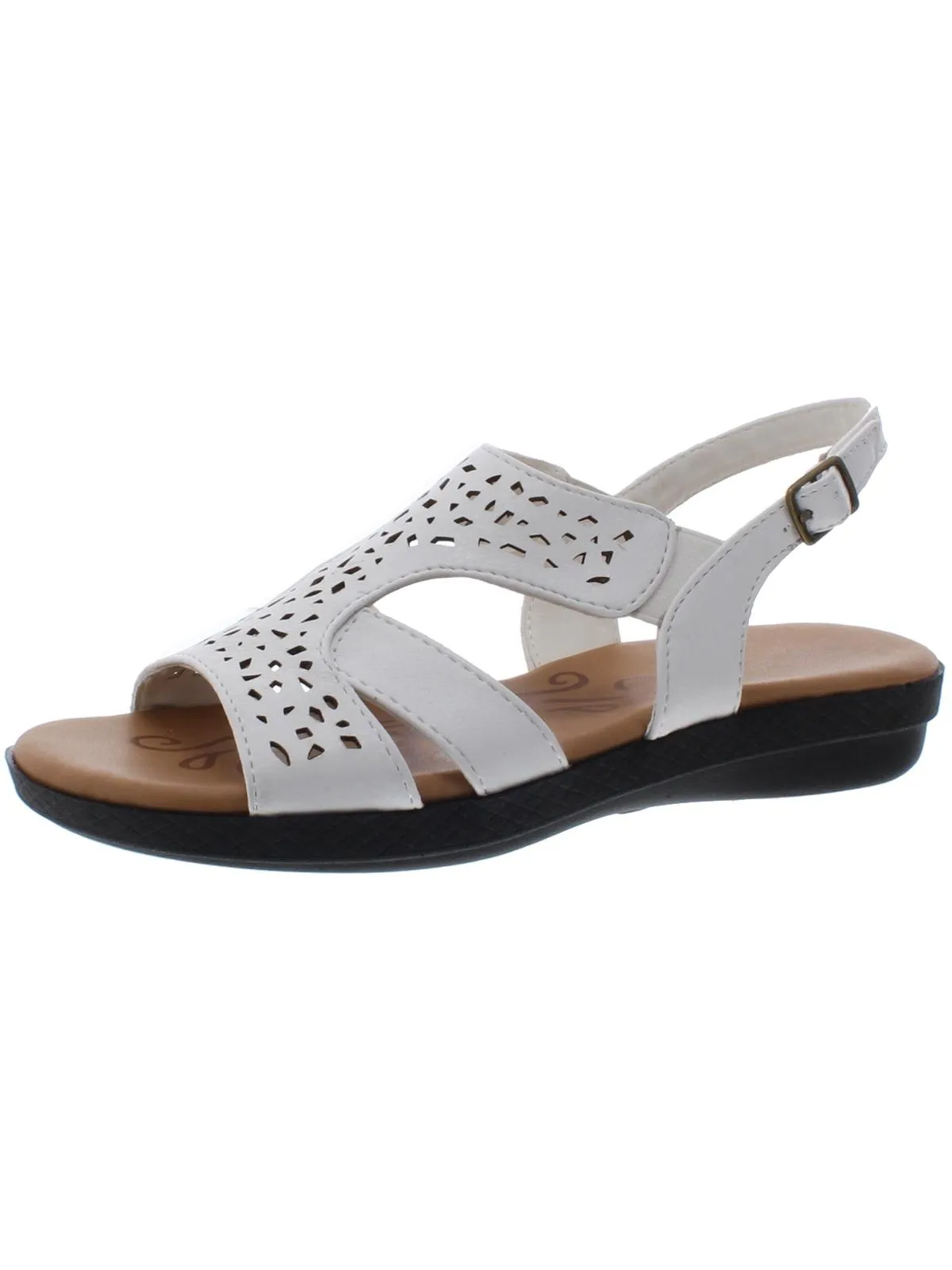 Bolt Womens Open-Toe Padded Insole Slingback Sandals