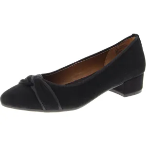 Bordeaux  Womens Faux Suede Almond toe Pumps