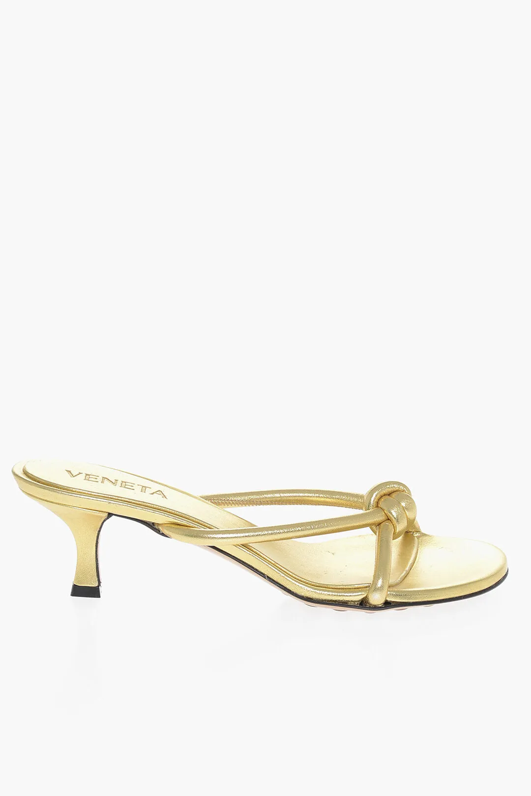 Bottega Veneta Front Knotted Lam Leather Sandals 5Cm
