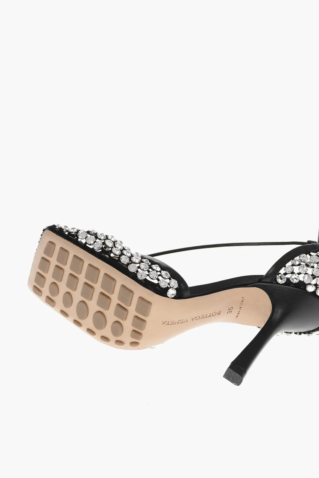 Bottega Veneta Rhinestoned Web Sparkle Mesh Pumps 10Cm