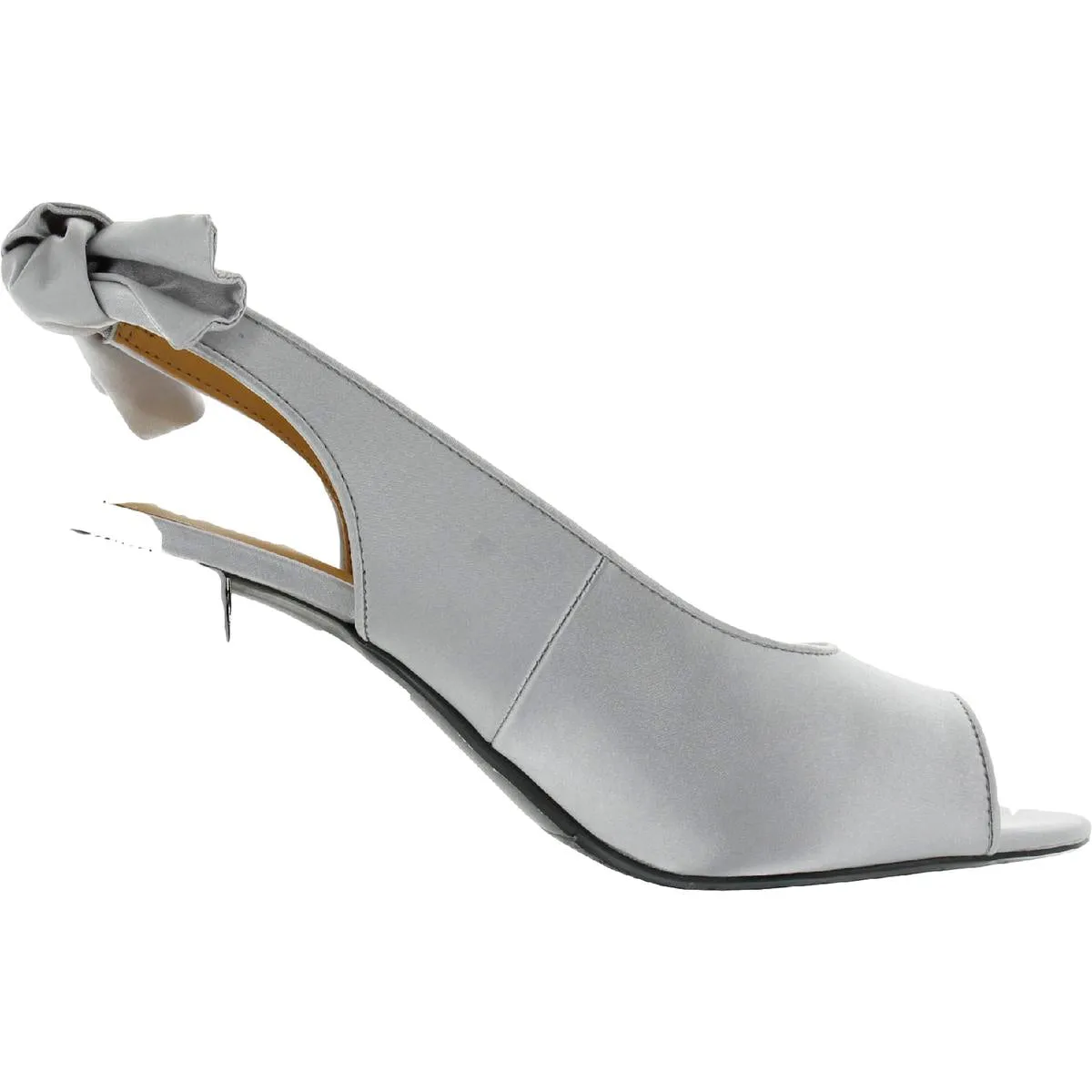 Brietta Womens Satin Dressy Slingback Heels