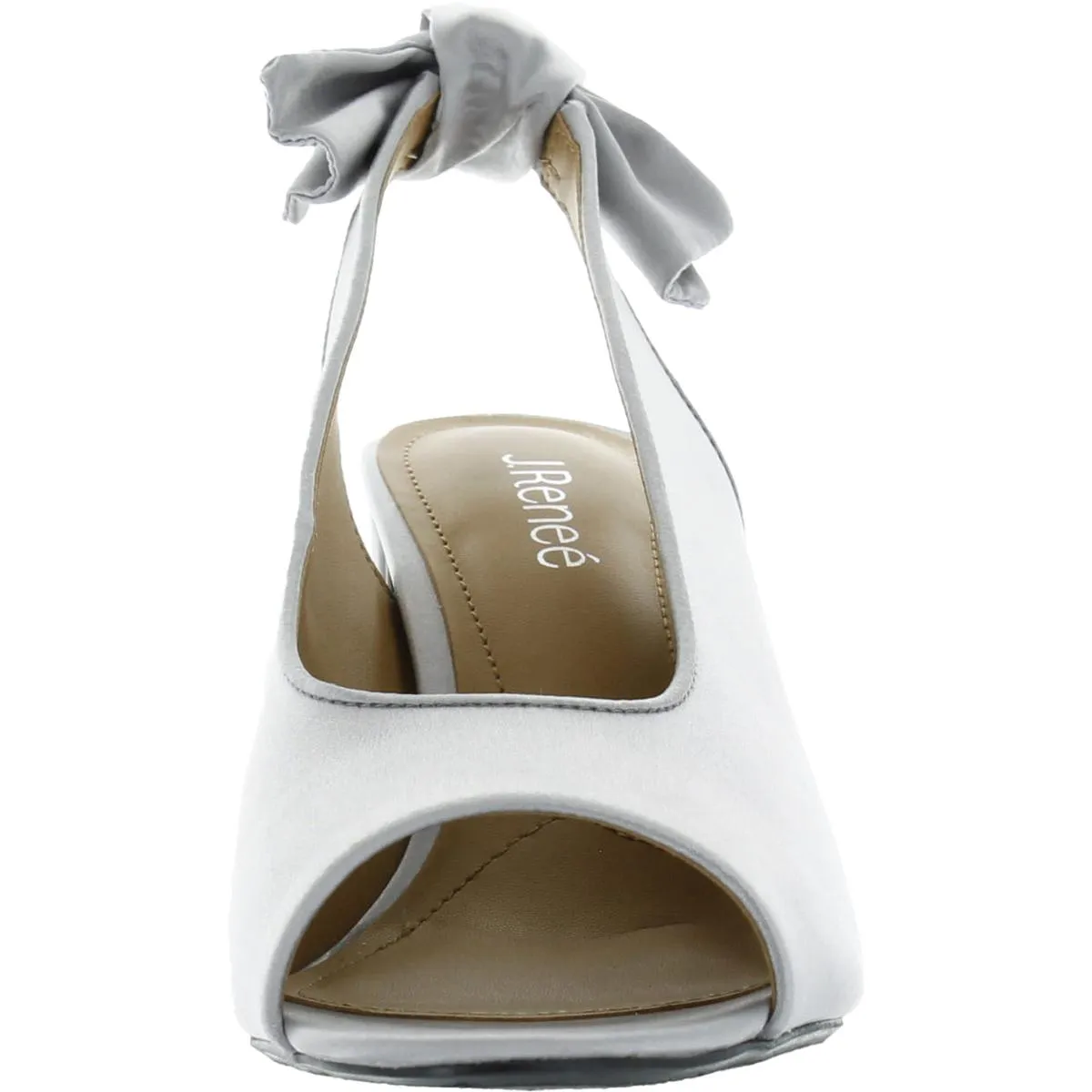 Brietta Womens Satin Dressy Slingback Heels
