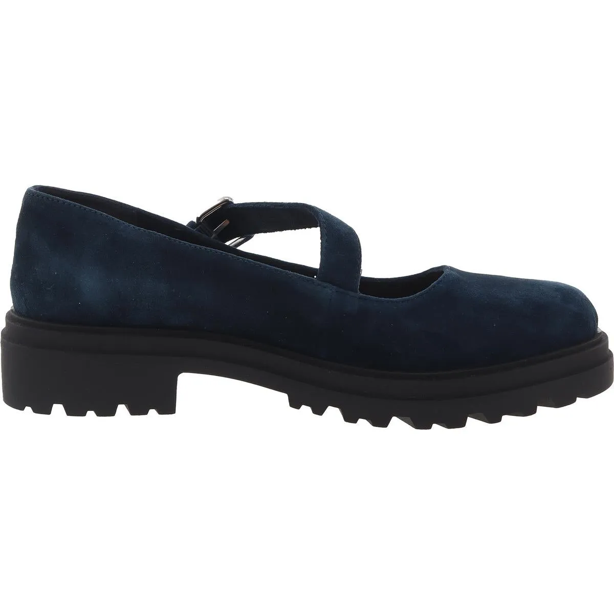 Britt Womens Buckle Faux Suede Mary Janes