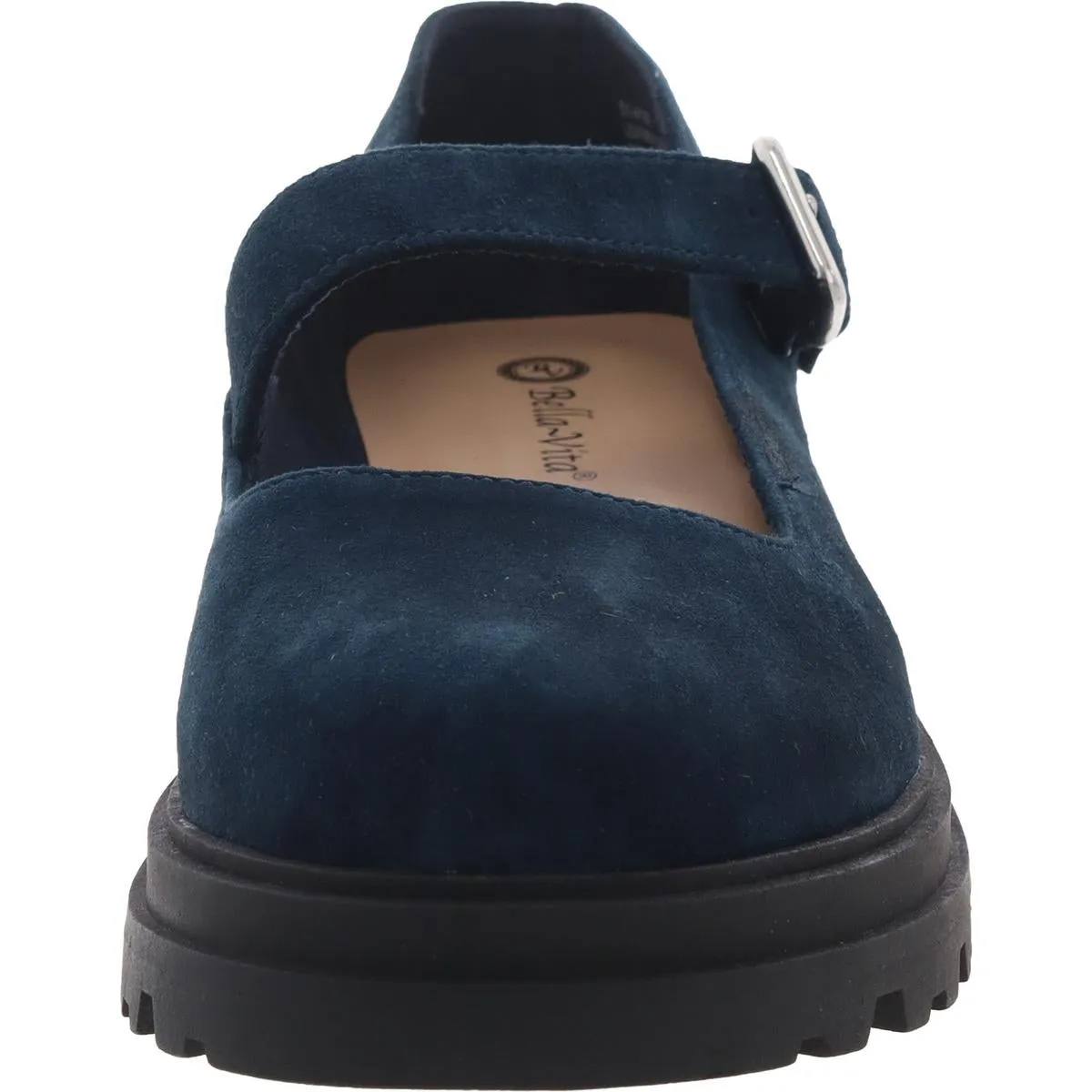 Britt Womens Buckle Faux Suede Mary Janes