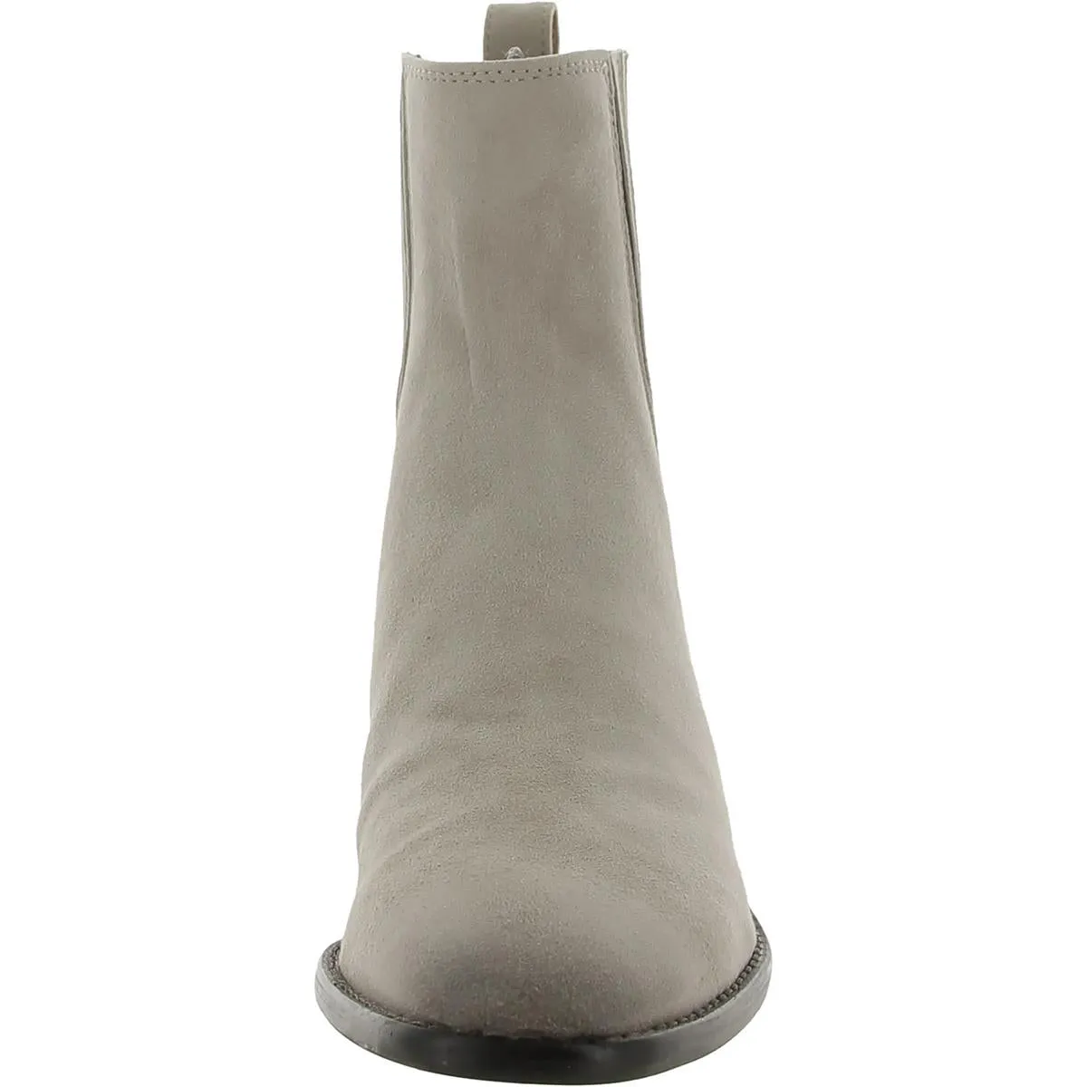 Bronson Womens Suede Stacked Heel Ankle Boots