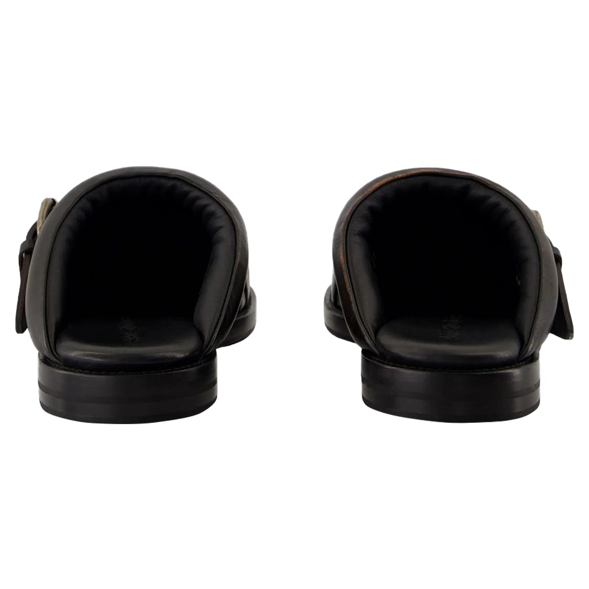 Buckle Mules - Acne Studios - Leather - Brown
