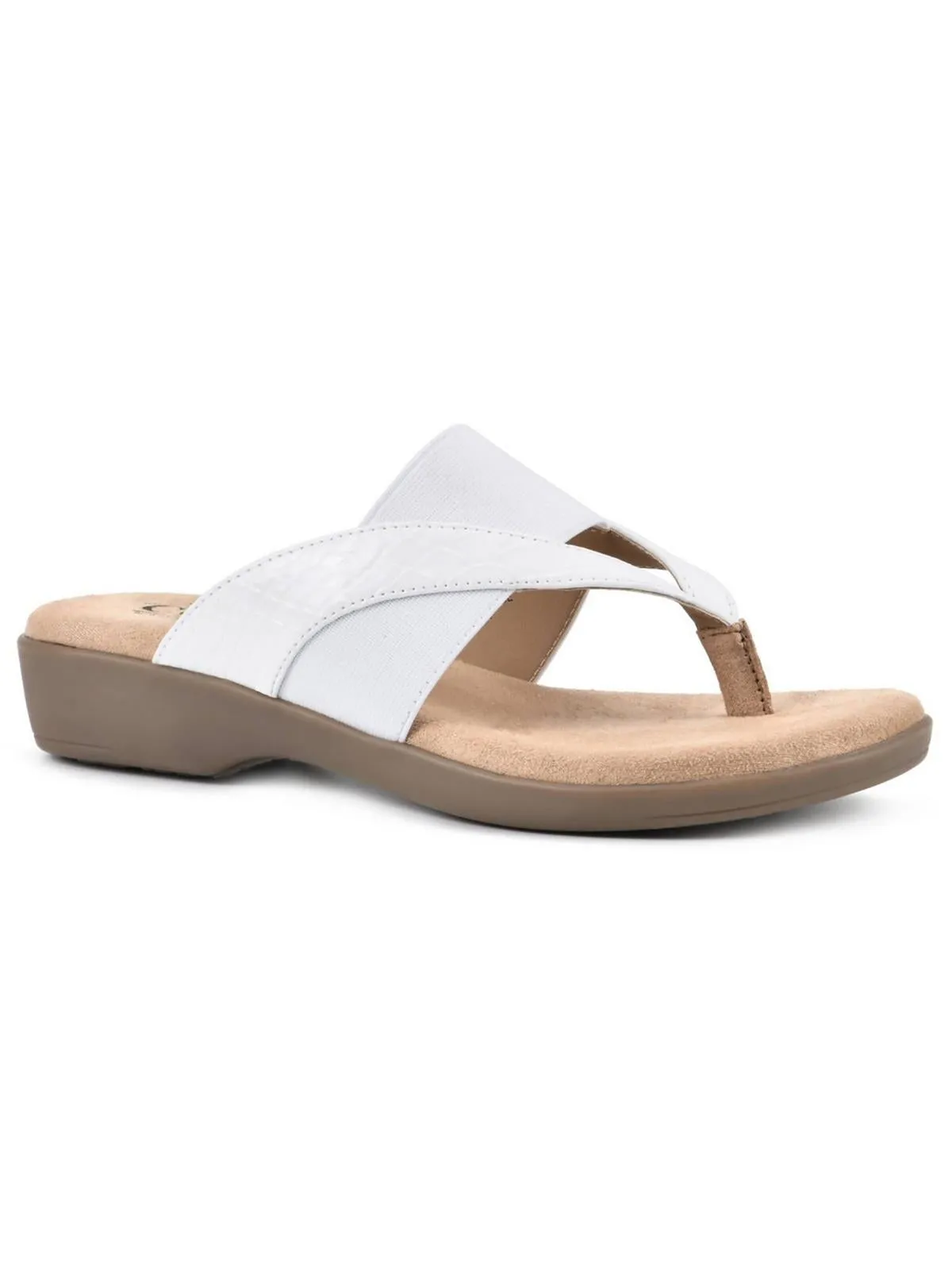 Bumble Womens Woven Slip-On Thong Sandals